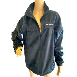 Columbia Black Fleece Full-Zip High Collar Logo Unisex Jacket Size Medium